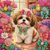 Dog Special Shaped 5D DIY Partial Drill Diamonds Dots Gem Art Kits for Adults DIY Gift Home Decor Diamond Dots Paintings 30x30cm