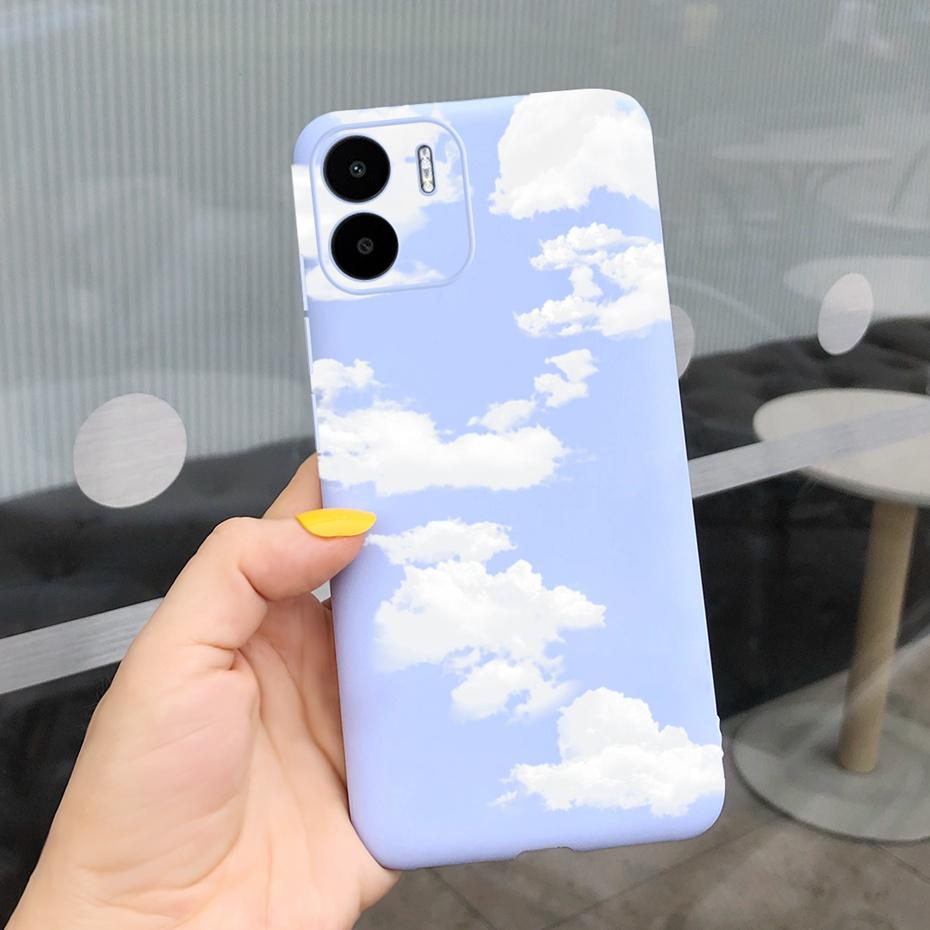 For Xiaomi Redmi A1 Case Redmi A1 Plus Beautiful Girl Flower Phone Case For RedmiA1 A 1 A1+ Candy Color Soft Silcone Back Cover Redmi A1 темные хаки