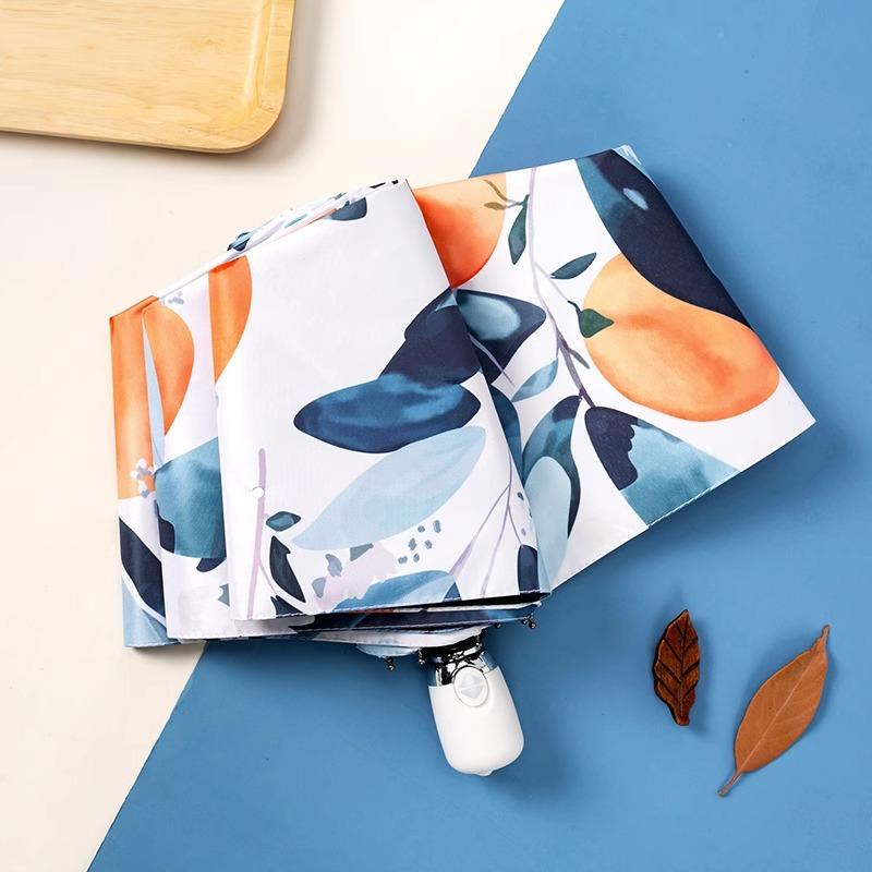 Automatic sunshade umbrella dual-purpose retro small portable sunscreen UV protection female high-value sun umbrella