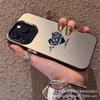 English Love Applicable Apple 15 Color Silver iPhone14promax Creative 13/11 Frosted 16 Protective Case 17