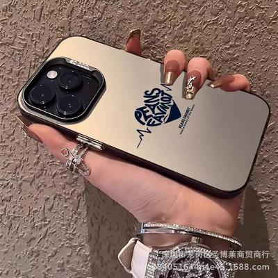 English Love Applicable Apple 15 Color Silver iPhone14promax Creative 13/11 Frosted 16 Protective Case 17