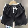 Men's Trendy Diamond Pattern White Shorts - Stylish Summer Home Wear Half Pants