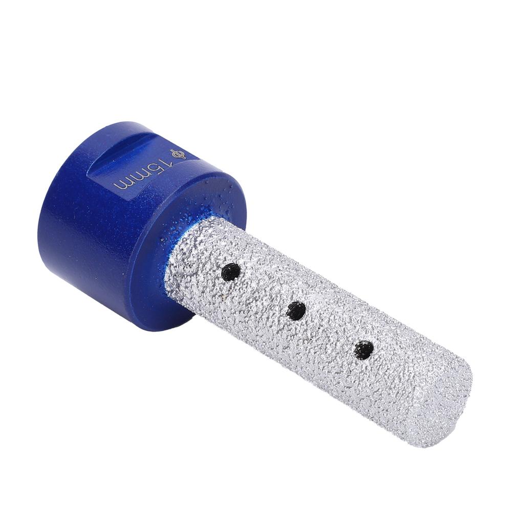 Diamant Trockenbohrer Gewindefräser Geradschaft Gelötete Öffnung Polieren Reiben Bohrer 15mm