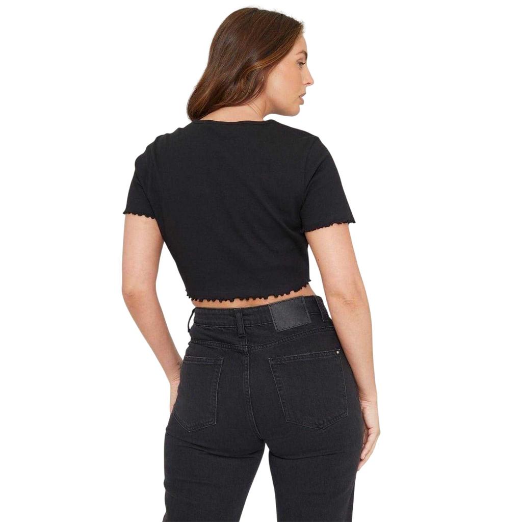 Be You Womens/Ladies Plain Ribbed Regular Crop T-Shirt