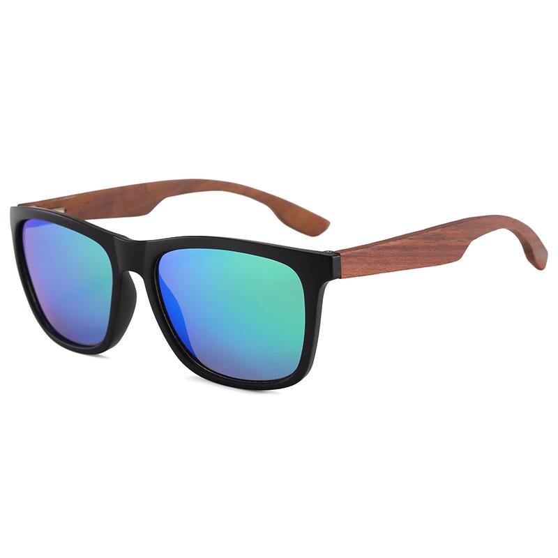 Wooden Outdoor UV400 Protection Sun Eyeglasses Unisex Design Retro Style Fashion Style Square Glasses Frame Sun Glasses Men's Women's Vintage Style