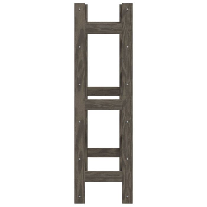 VidaXL Casier à bouteilles pour 30 bouteilles gris bois pin solide 373380