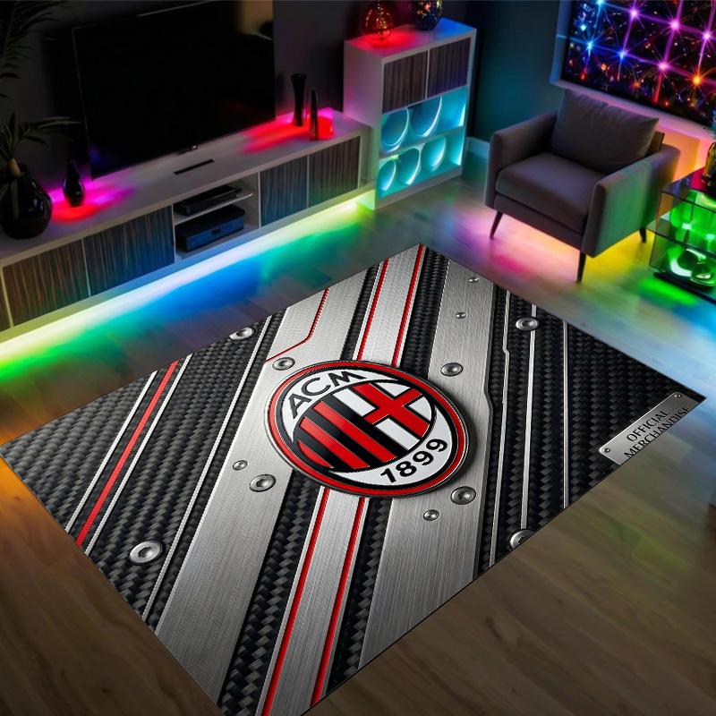AC Milan Design Crystal Velvet Carpet Cozy Non?Slip Printed Rug For Bedroom Living Room Entrance
