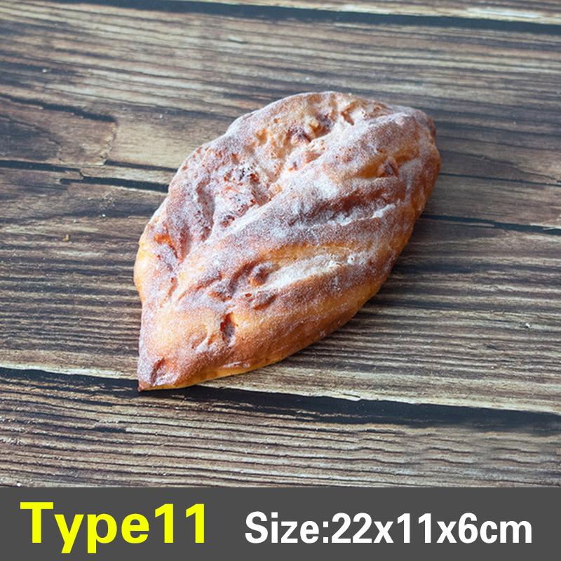 Simulation PU Bread Artificial Fake Bread Kitchen Food Prop Cabinet Decoration Cake Miniatures Party Model Display Accessories