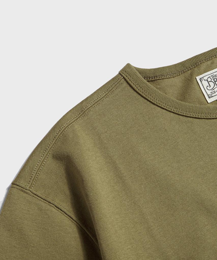 Beulonseun Vintage Short Sleeve Henley Tee Green