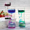 Dubbele kleuren oliezandloper Liquid Motion Bubble Timer met mooie taille Bureau Decor Verjaardagscadeau Kinderen Speelgoed WBL