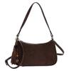 Simple Solid Color Texture One Shoulder Bags 2026 Women's New Autumn Winter Retro Faux Suede Handbags Versatile Messenger Bag