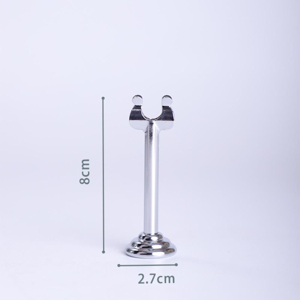 U Shape Name Card Display Stand Stainless Steel Picture Clips Price Display Rack Table Accessories