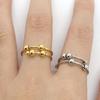 Fashion Anxiety Fidget Rings Adjustable Stainless Steel Tarnish Free Silver 18K Gold Color Rotatable Beads Women Jewelry