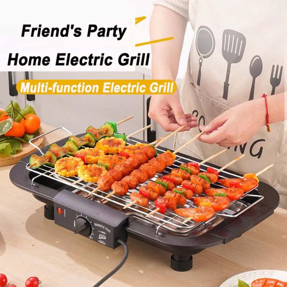 Electric BBQ Grill Table Top Barbecue Griddle Camping Outdoor Indoor