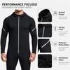 Men's Lightweight Full-Zip Athletic Hoodie, Quick-Dry Stretch Sports Jacket for Running Gym Hiking and Training