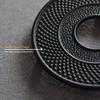 Cast Iron Mat with Rubber Pegs Feet for Japanese Tea Kettle Cast Iron Teapot Black Trivet 5.3in