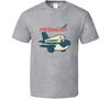 Piedmont Airlines Cartoon Flugzeug Stillgelegte Fluggesellschaft Retro Logo T-Shirt Unisex T-Shirt