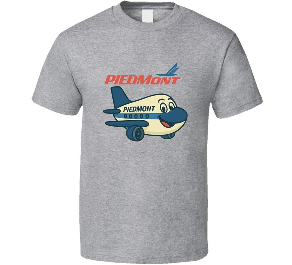 Piedmont Airlines Cartoon Airplane Defunked Airline Retro Logo T Shirt Unisex T-Shirt S