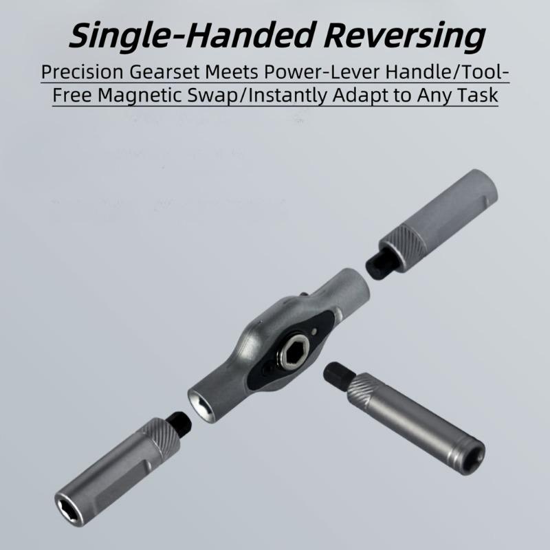 1 SET 24-in-1 Cacciavite a cricchetto magnetico bidirezionale con impugnatura a cambio rapido, Custodia portatile resistente - Kit professionale per riparazioni elettroniche