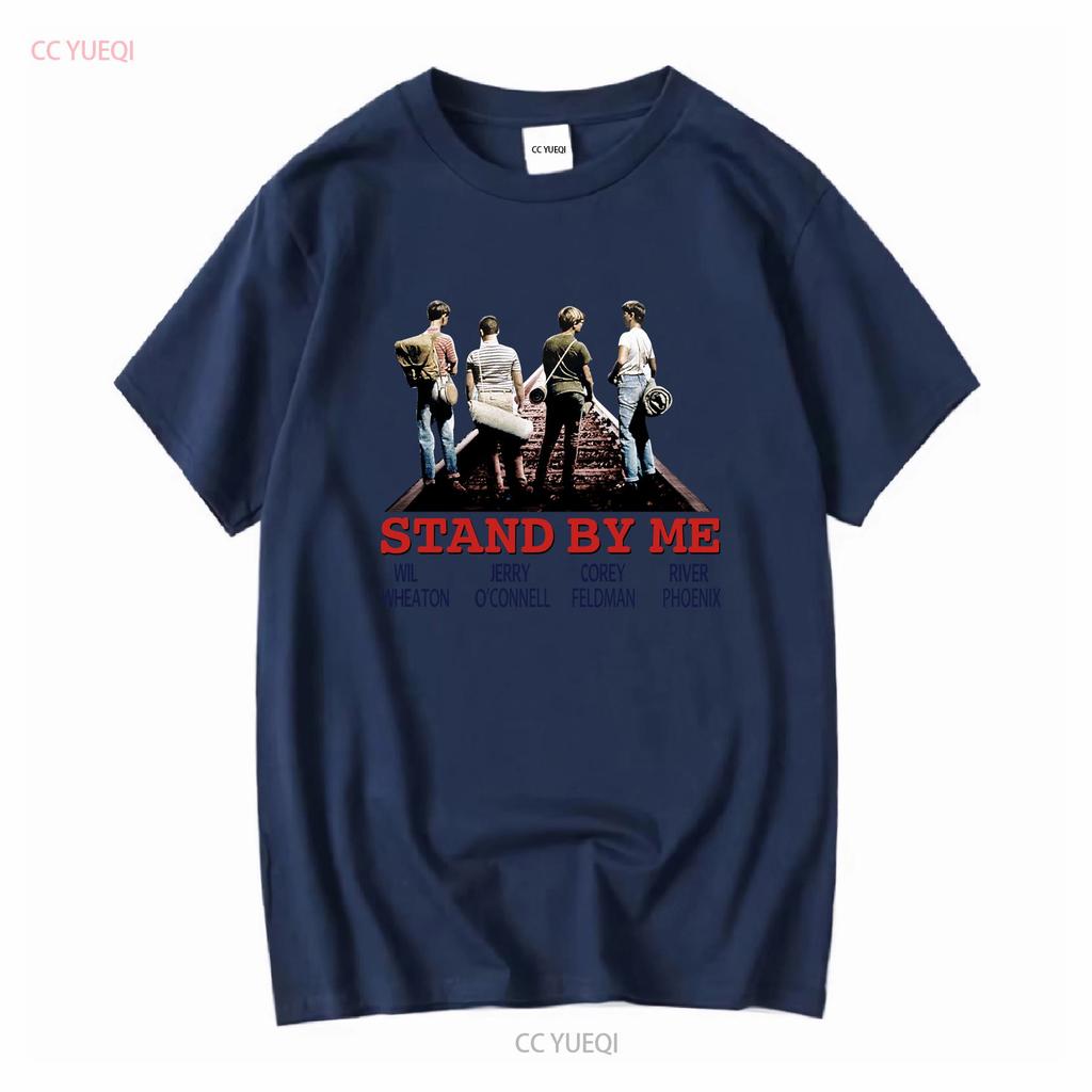 Stand By Me T-Shirt B87 Klassischer Comedy-Filmplakat Retro Cooles Oberteil Vintage Gewaschen Mode-Designer-Kleidung Stilvoll Atmungsaktiv
