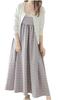 Chunacchi Gingham Check Camisole Loose Perfect for Everyday All Long Check Perfect for and Dinner Gray Check Dress, High-Waisted, Slimming,