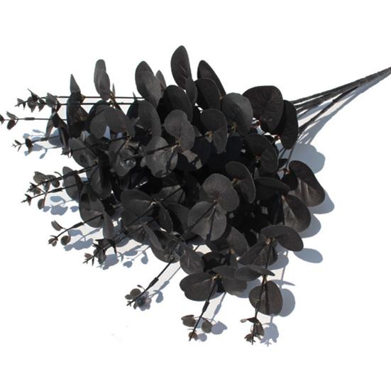 1 Branch Faux Plant Fresh-keeping DIY Lightweight Modern Elegant Artificial Eucalyptus Leaves Wedding Decor