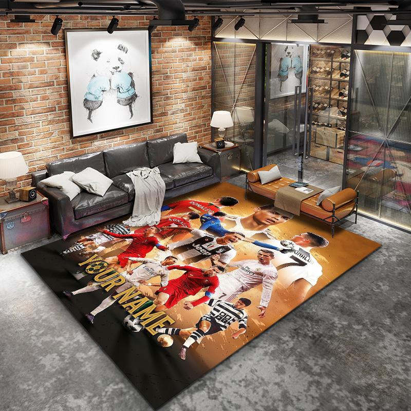Cr7 Custom Name Carpet Rug For Living Room Bedroom Home Sofa Decoration Kids Play Nonslip Floor Mat