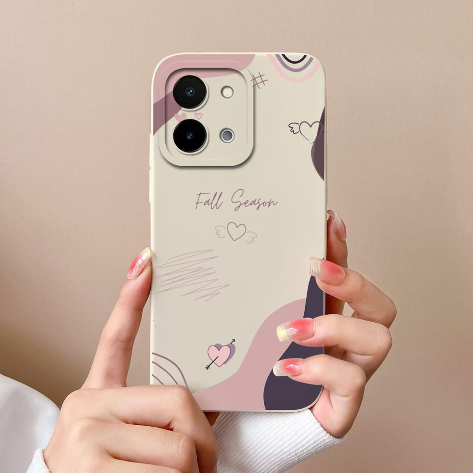 For Vivo Y28 Y28S Case Simple Butterfly High Quality Liquid Silicone Back Cover For Vivo Y 28 4G 5G Full Protection Phone Shell