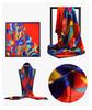 90*90cm Square Silk Scarf Women Shawl Print Satin Hijab Female Luxury Brand Square Lady Muffler Coverchief Bandanna Pareo Girl