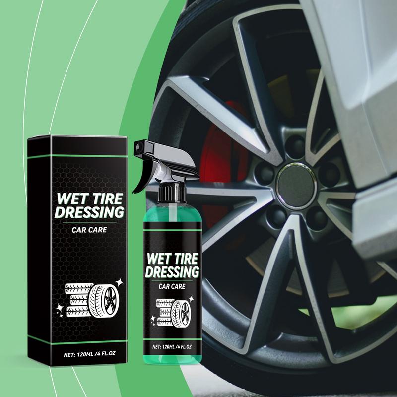 Tire Dressing 120ml Wheel Cleaner Tire Coating Effective Rim And Tire Cleaner Brake Dust Remover For Cars Trucks SUVs RVs