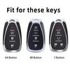 For Chevrolet Chevy Malibu Camaro Cruze Traverse Sonic Volt Bolt Equinox 4/5 Buttons TPU Car Key Case Cover Shell Fob Keychain