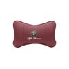GLSRA1 Alfa Romeo Car Seat Head Support Suede Memory Cotton Neck Pillow Interior Accessories For Spider 4C 159 Giulia Giulietta Tonale