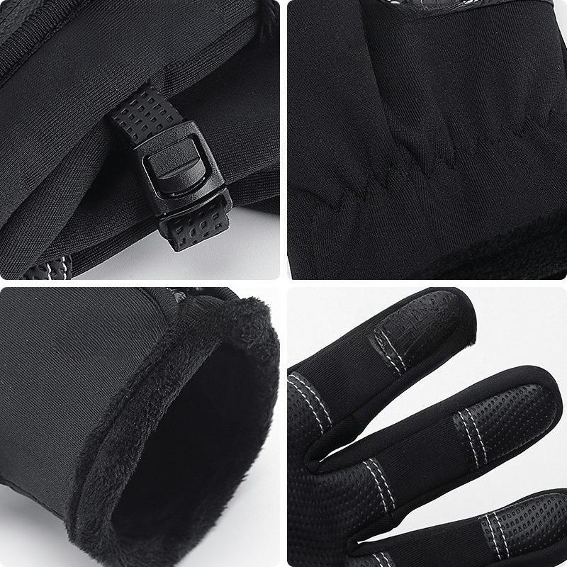 Cycling Outdoor Sports Fleece Warm Men's and Women's Touch Screen Non-slip Motorcycle Bicycle Fishing Gloves