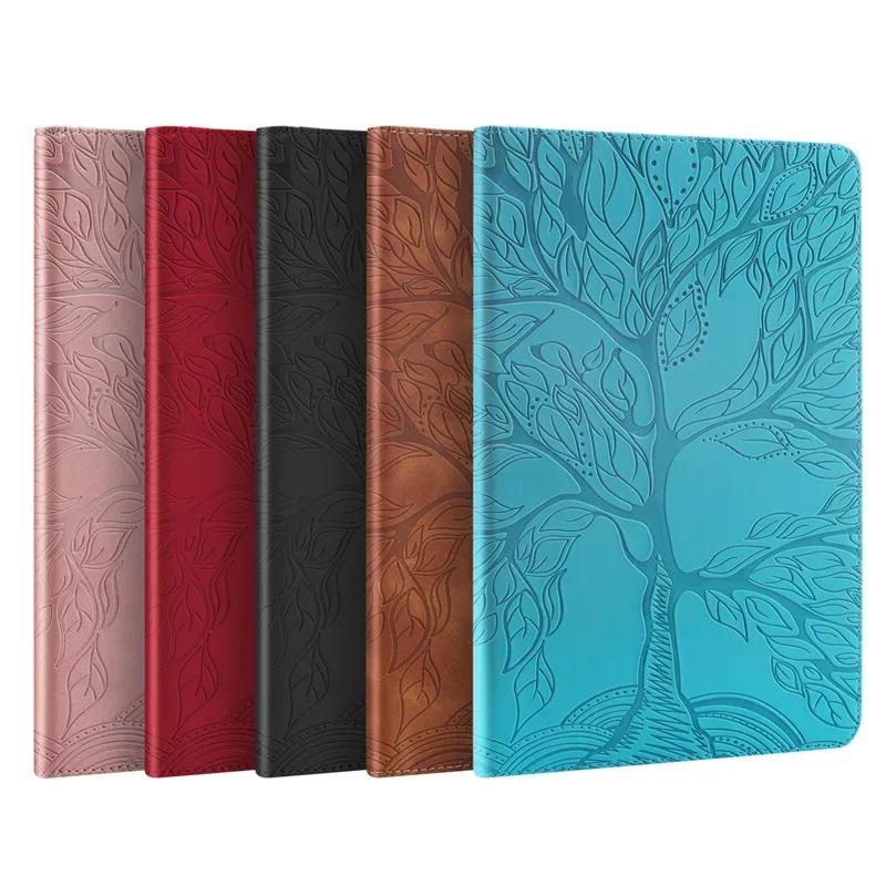 Funda For Samsung GalaxyTab S11 Ultra 14.6 Tab S11 Case Embossed Tree Wallet Stand Cover For Coque Galaxy Tab S11 11 Inch 2025 SM-X730 X736B Case