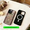 Persian Carpet Floral Pattern Phone Case For iPhone17,16,15,14,13,12,11 Plus,Pro Magnetic For Magsafe Wireless Charging