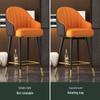 Modern Minimalist Swivel Bar Stool with Backrest