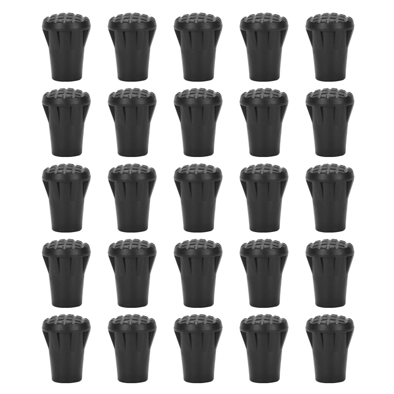 

25 шт. в упаковке, прочные резиновые наконечники для тростей, защитные наконечники для тростей