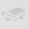 Compact Egg Storage Tray with Lid - Food Safe Organizer for Freshness in Refrigerator