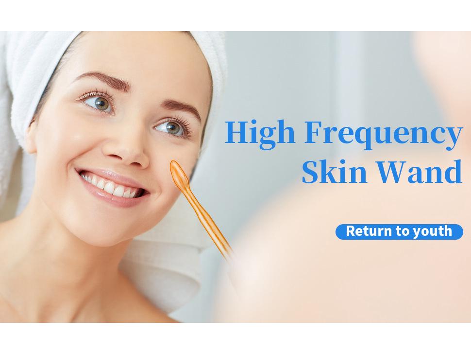High-Frequency Electrotherapy Beauty Wand for Home Use