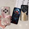 For XIaomi Redmi 14C / Poco C75 Back Cover Butterfly Rose Flower Luxury Girly Phone Case On Redmi 4C Clear Soft TPU Clear Capa
