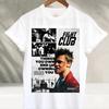 Casual Retro Pluton Short Sleeve Tshirt Tailless Loose Oversized Tshirt Tv Fight Club Movie Pattern Unisexs Printed Tshirt