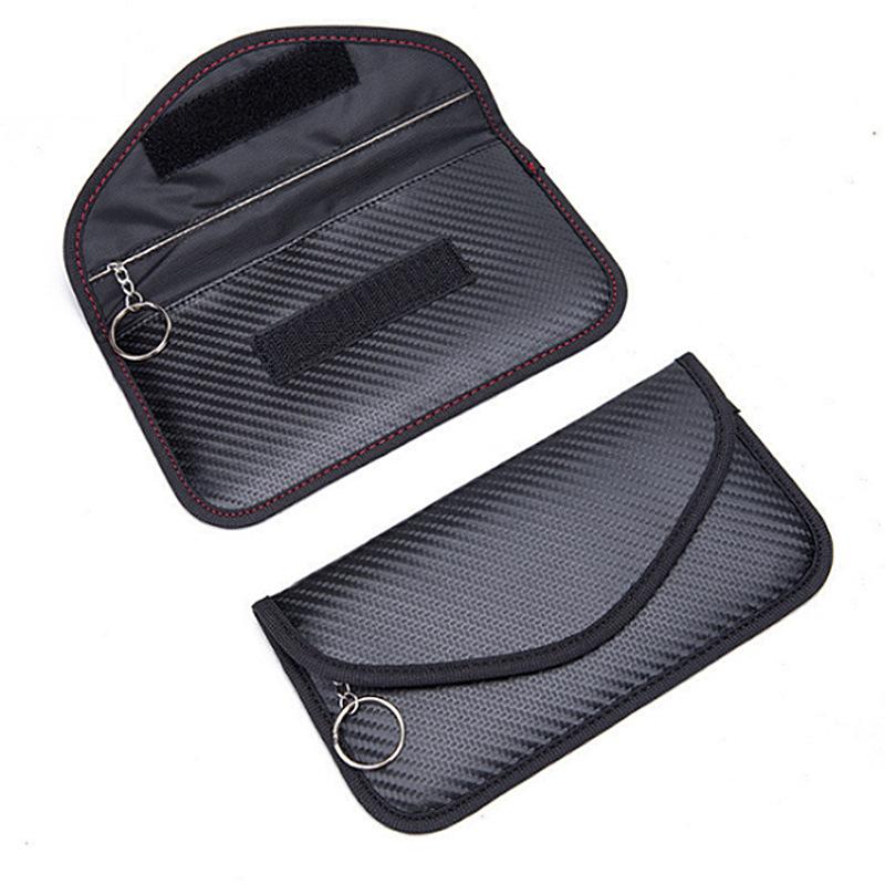 Signal Blocking Bag Mobile Phone RF Signal Blocker Car Key Faraday Bag Anti-Radiation Wallet Case Radiation Protection Pouch