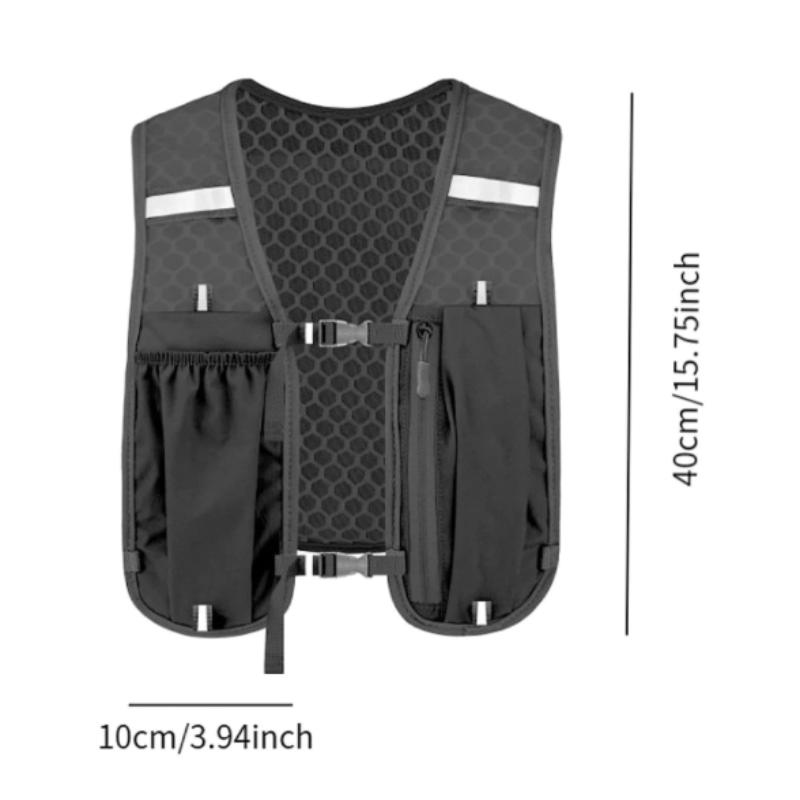 Reflective Hydration Backpack Waterproof Running Sports Vest For Hiking Cycling Marathon With Multi-Pocket