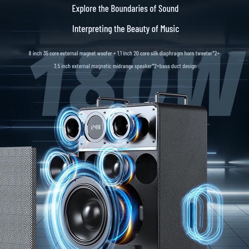 W-King T6Pro Outdoor KTV Bluetooth Speaker
