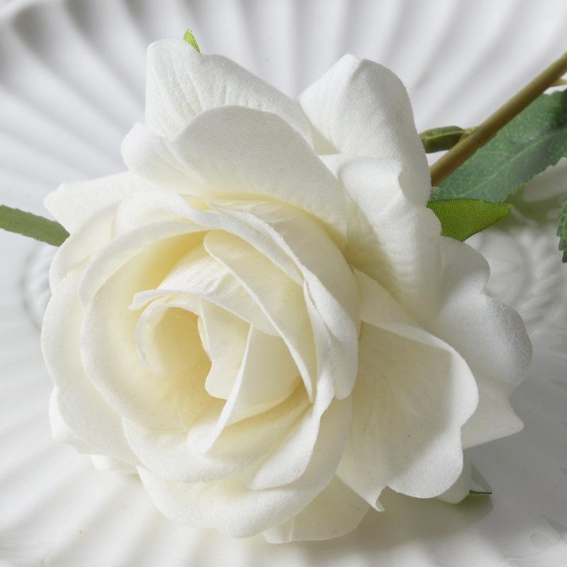 Large Flannel Rose Silk Bouquet for Wedding and Valentine's Day Home Decor