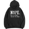 Unisex Slogan Print Long Sleeve Hooded Sweatshirt