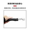 Stainless Steel Pry Bar Barbecue Starter Outdoor Barbecue Pry Bar Plastic Handle Fork Fire Clamp Carbon Exchanger