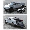 1/32 Tesla Cybertruck Pickup Alloy Diecast Model Car Sound & Light Hobbies Collection Display Decoration Children's Toy Ornaments Gift