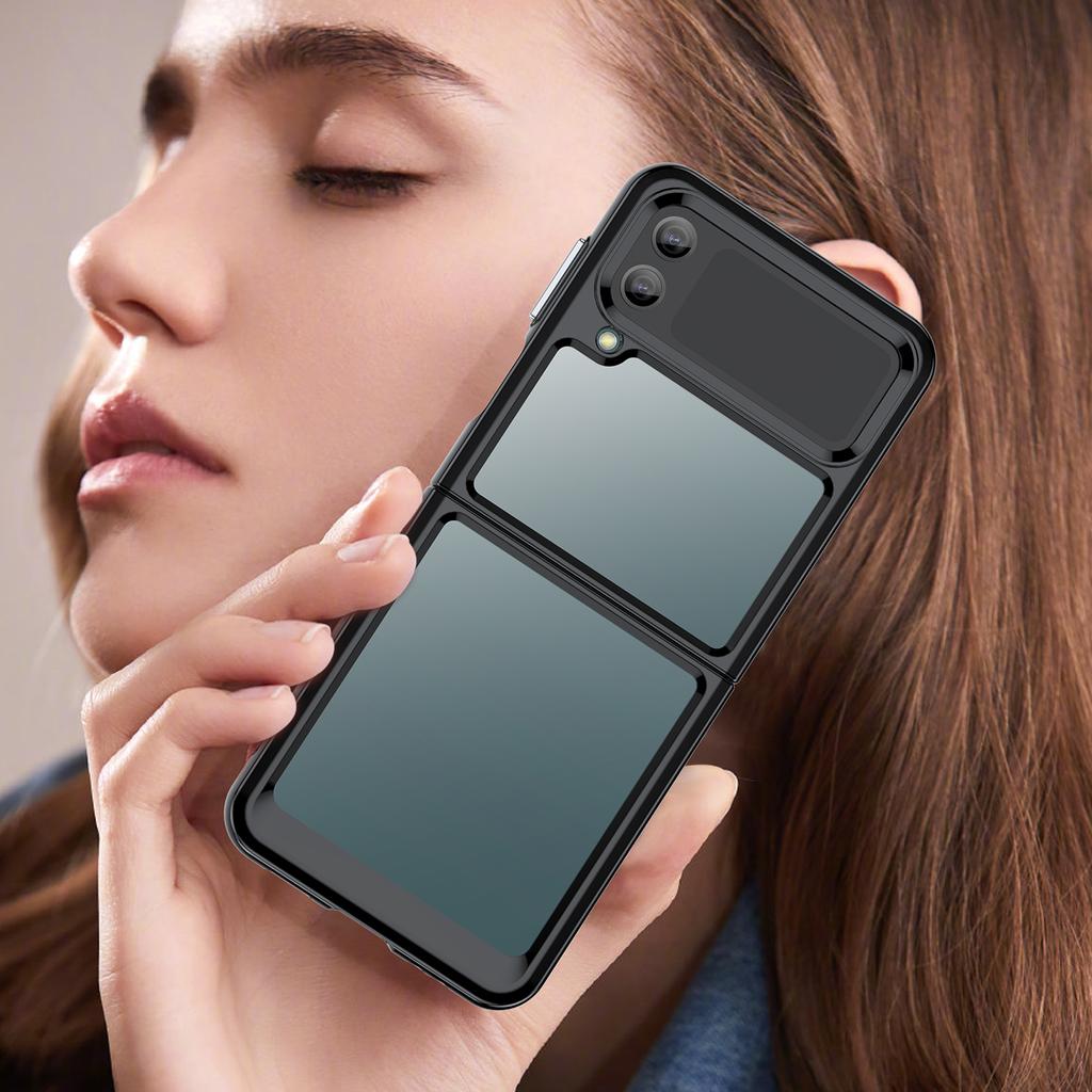 Anti -Slip Slim Fashion Folding Case For Samsung Galaxy Z Flip4 Flip 4 Flip3 Flip 3 5g Zflip4 Anti -Scratch Protective Coque