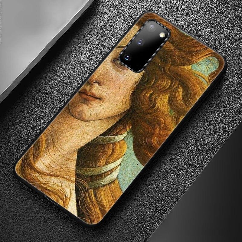 Renaissance Art Painting Phone Case For Samsung Galaxy S20 S21 FE S10 Lite Note 20 10 Lite S8 S9 S10E S10 Plus Ultra Black Cover